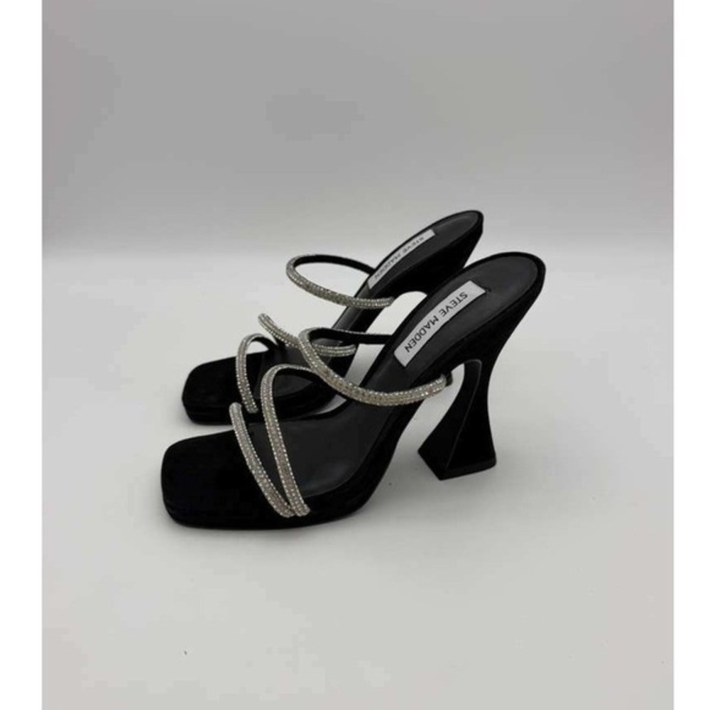 Steve Madden Rhinestone Strappy Heeled Sandals - Size 6 - NWT